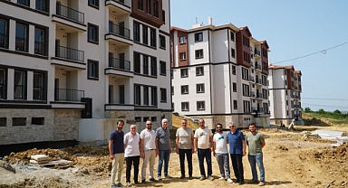 Tever Basın Sitesi konutlarını gezdi 