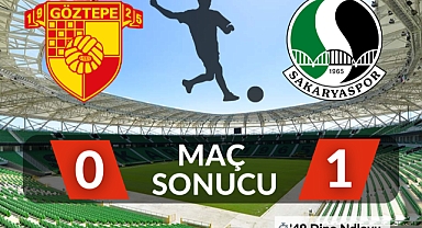 Sakaryaspor, Göztepe'yi tek golle geçti !