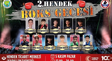 2. Hendek Boks Turnuvası 5 Kasım’da Kapalı Pazar Yerinde