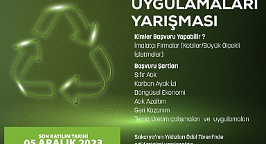 Sürdürülebilir Sanayi İçin Atık Azaltım Uygulamaları Ödülü Başvurular Uzatıldı