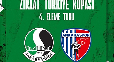 Ziraat Türkiye Kupası Sakaryaspor - Ankaraspor Karşılaşması 6 Aralık'ta