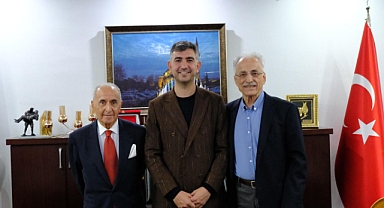 Başkan Şahin Karayalçın ve Çetin'i Ağırladı