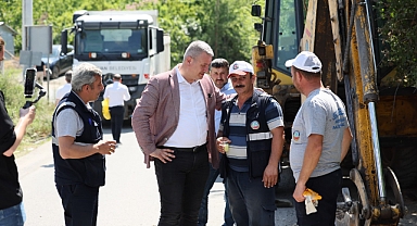 Başkan Çelik Çalışmaları Yerinde İnceledi