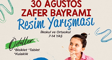 Büyükşehir SGM’den 30 Ağustos Temalı Resim Yarışması