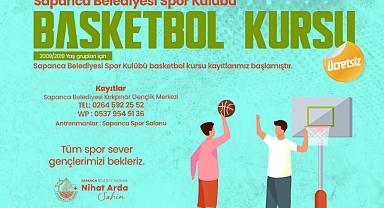 Sapanca Belediyesi’nden Ücretsiz Basketbol Kursu