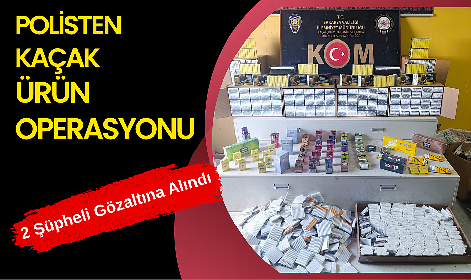Polisten Kaçak Ürün Operasyonu 