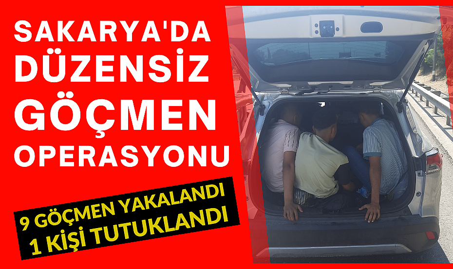 Sakarya'da Düzensiz Göçmen Operasyonu 