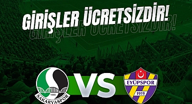 Sakaryaspor - Eyüpspor Hazırlık Maçı Taraftarlara Ücretsiz