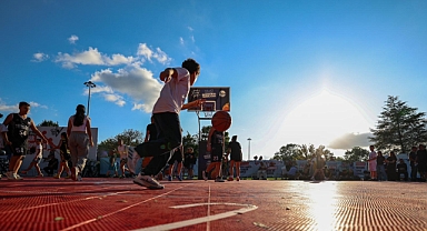 Sokakta Basketbol Şöleninde Heyecan Zirve Yaptı 