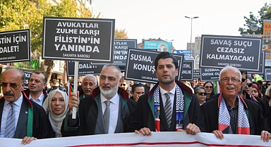 Sakarya Barosu Gazze İçin Yürüdü 