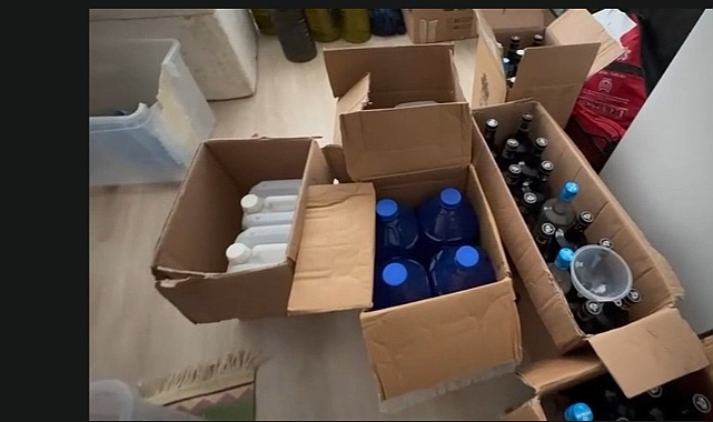 Bidonlar Dolusu Sahte İçki Yakalandı 