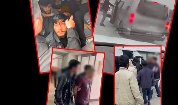 Durdurulan Araçtan 13 Düzensiz Göçmen Çıktı 