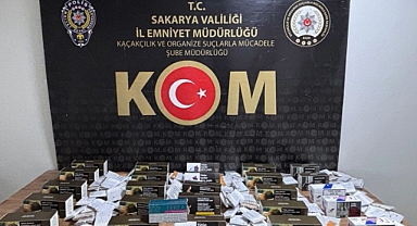 KOM Ekiplerinden Kaçak Makaron ve İçki Baskını