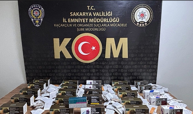 KOM Ekiplerinden Kaçak Makaron ve İçki Baskını