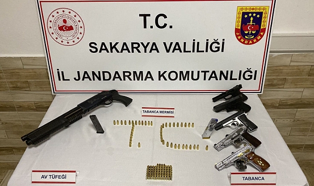 Karasu’da Silah Kaçakçısına Şok Baskın 