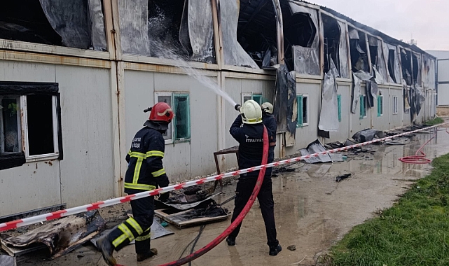 Sakarya Şehir Hastanesi Şantiyesinde Yangın