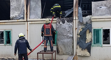 Sakarya Şehir Hastanesi Şantiyesinde Yangın