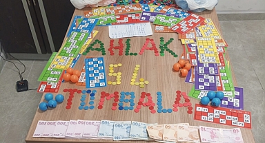 Polisten Canlı Yayında Tombala Baskını