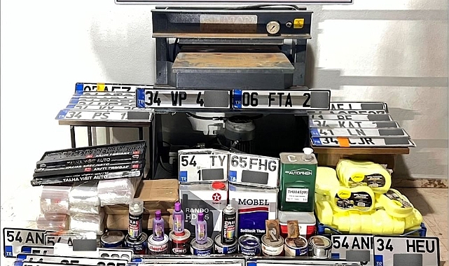 Sahte Plaka Şebekesine Operasyon