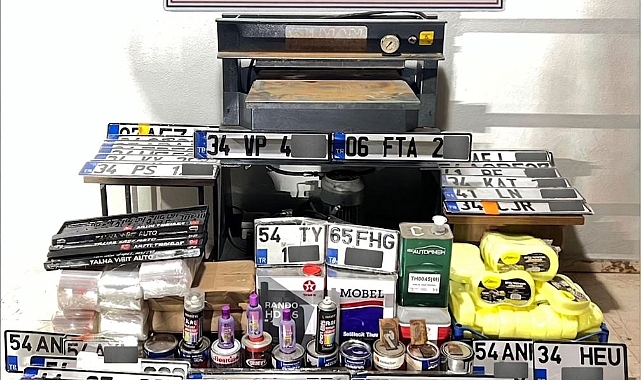 Sahte Plaka Şebekesine Operasyon