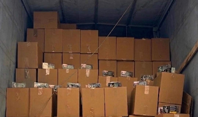 2 Araçta 6 Milyon Kaçak Makaron Yakalandı