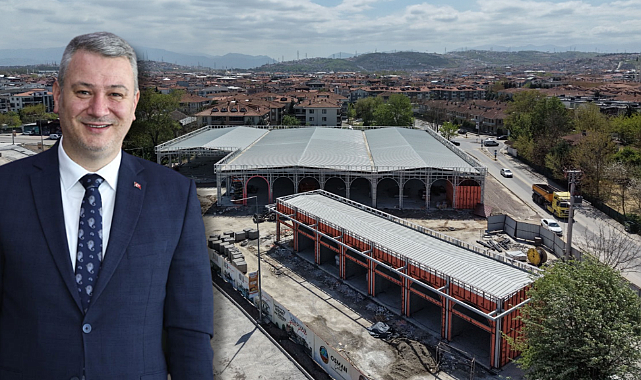 Serdivan Yeni Pazar Projesinde Çalışmalar Yüzde 75 Tamamlandı 