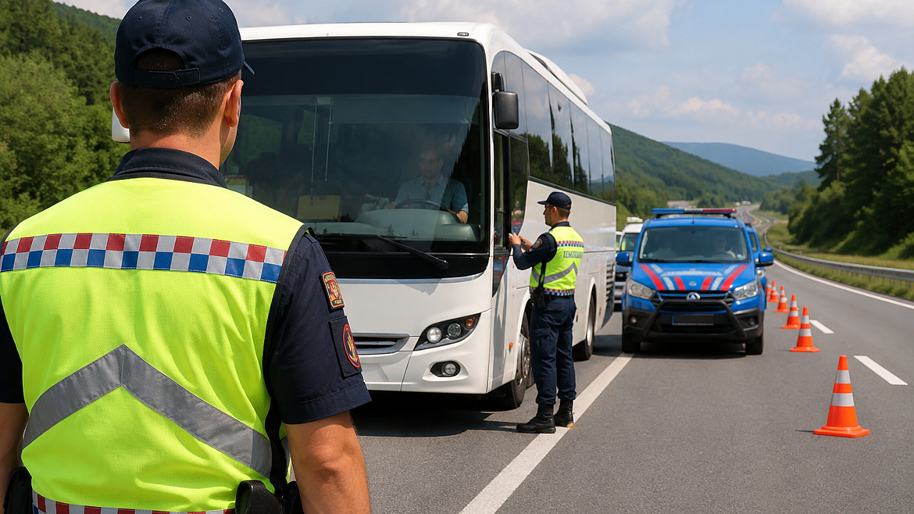 Sivil Jandarma Yolcu Gibi Denetimde
