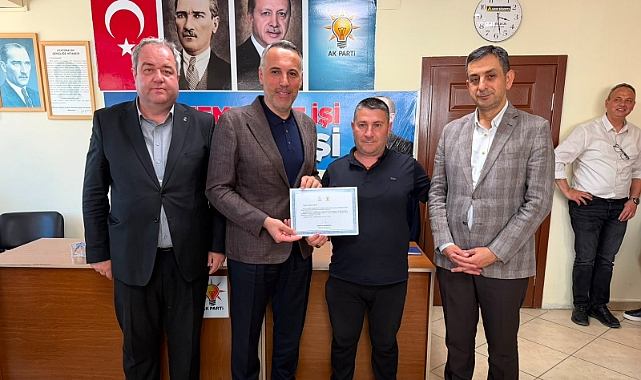 AK Parti'de Teşekkür Belgesi Dağıtımı Devam Ediyor