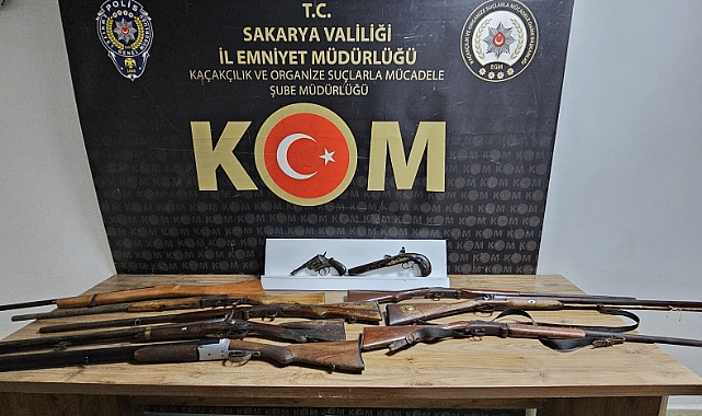 KOM’dan Kaçak Silah Operasyonu