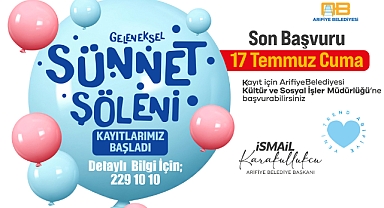Arifiye Belediyesi'nde Geleneksel Sünnet Organizasyonu İçin Kayıtlar Başladı
