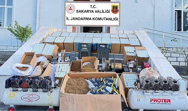 Jandarmadan Kaçak Tütün İmalathanesine Baskın