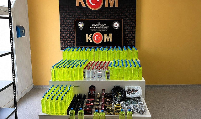 KOM'dan Kaçak Alkol Operasyonu 