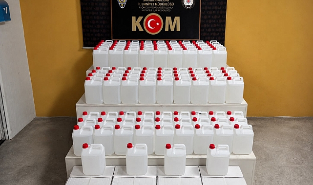 KOM'dan Sahte Alkol Operasyonu