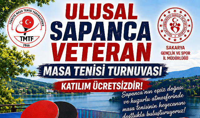 Sapanca Ulusal Veteran Masa Tenisi Turnuvası İçin Geri Sayım Başladı