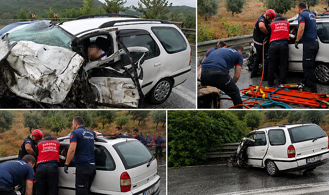 Tıra Çarpan Otomobilde 1 Ölü, 2 Yaralı